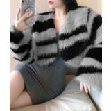 ノーカラーフェイクファーショートコート ジャケット ブルゾン | Riff | 詳細画像13 