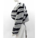 ノーカラーフェイクファーショートコート ジャケット ブルゾン | Riff | 詳細画像17 