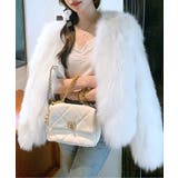 ノーカラーエコファージャケット コート フェイクファー | Riff | 詳細画像2 