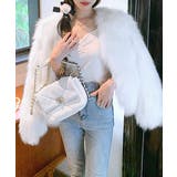 ノーカラーエコファージャケット コート フェイクファー | Riff | 詳細画像4 