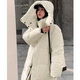 フード付き中綿ロングコート ブルゾン ジャケット | Riff | 詳細画像14 