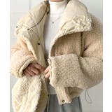 ベージュ | リバーシブルボアブルゾン ジャケット 2WAY | Riff