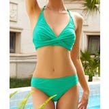 グリーン | ホルターネックビキニ 水着 ノンワイヤー | Riff