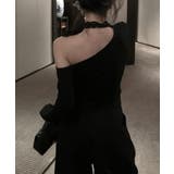 ワンショルリボンレース切り替えトップス カットソー Tシャツ | Riff | 詳細画像12 