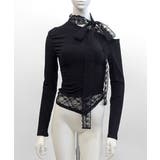 ワンショルリボンレース切り替えトップス カットソー Tシャツ | Riff | 詳細画像16 