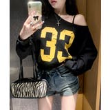 プリントワンショルトップス ロゴ オフショル | Riff | 詳細画像10 