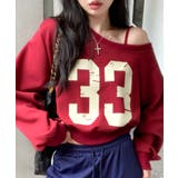 プリントワンショルトップス ロゴ オフショル | Riff | 詳細画像13 