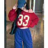 プリントワンショルトップス ロゴ オフショル | Riff | 詳細画像15 