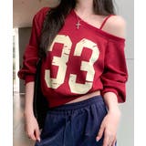 プリントワンショルトップス ロゴ オフショル | Riff | 詳細画像16 