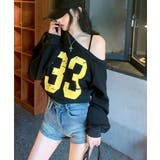 プリントワンショルトップス ロゴ オフショル | Riff | 詳細画像6 