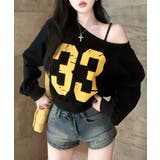 プリントワンショルトップス ロゴ オフショル | Riff | 詳細画像7 