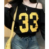 プリントワンショルトップス ロゴ オフショル | Riff | 詳細画像8 