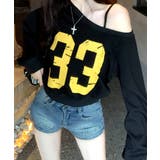 プリントワンショルトップス ロゴ オフショル | Riff | 詳細画像9 