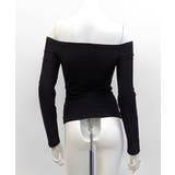 ベルトデザインオフショルトップス オフショルダー Tシャツ | Riff | 詳細画像18 