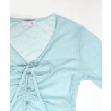 [2点セット] ベルスリーブシアーブラウス+キャミソールセット アンサンブル | Riff | 詳細画像17 