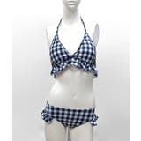 [2点セット] ギンガムチェックフリルビキニ 水着 | Riff | 詳細画像9 