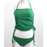 [2点セット] ホルターネック裾シャーリングビキニ 水着 | Riff | 詳細画像24 