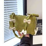 リボン付きショルダーバッグ ハートチャーム バイカラー | Riff | 詳細画像11 