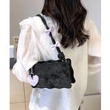 リボン付きショルダーバッグ ハートチャーム バイカラー | Riff | 詳細画像18 