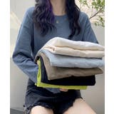 ブルー | スラブコットンロンT Tシャツ カットソー | Riff