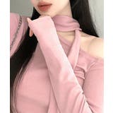 ワンショルダーマフラーデザイントップス チョーカー スカーフ | Riff | 詳細画像18 