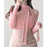 ワンショルダーマフラーデザイントップス チョーカー スカーフ | Riff | 詳細画像21 