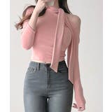 ワンショルダーマフラーデザイントップス チョーカー スカーフ | Riff | 詳細画像22 