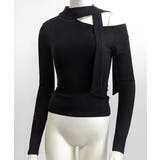 ワンショルダーマフラーデザイントップス チョーカー スカーフ | Riff | 詳細画像24 