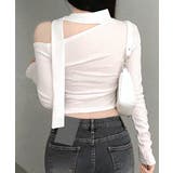 ワンショルダーマフラーデザイントップス チョーカー スカーフ | Riff | 詳細画像5 