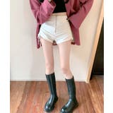 ハイウエストフロントファスナーショートパンツ サイドシャーリング ドロスト | Riff | 詳細画像10