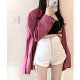 ハイウエストフロントファスナーショートパンツ サイドシャーリング ドロスト | Riff | 詳細画像13