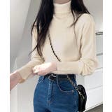 ハイネックリブニット リブ編み タートルネック | Riff | 詳細画像38 