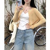 ラウンドネックリブカーディガン リブ編み ノーカラー | Riff | 詳細画像13 