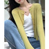 ラウンドネックリブカーディガン リブ編み ノーカラー | Riff | 詳細画像26 