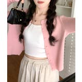 ラウンドネックリブカーディガン リブ編み ノーカラー | Riff | 詳細画像28 