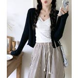 ラウンドネックリブカーディガン リブ編み ノーカラー | Riff | 詳細画像34 