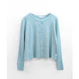 ラウンドネックリブカーディガン リブ編み ノーカラー | Riff | 詳細画像37 