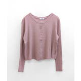 ラウンドネックリブカーディガン リブ編み ノーカラー | Riff | 詳細画像38 