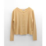 ラウンドネックリブカーディガン リブ編み ノーカラー | Riff | 詳細画像39 