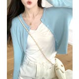 ラウンドネックリブカーディガン リブ編み ノーカラー | Riff | 詳細画像5 