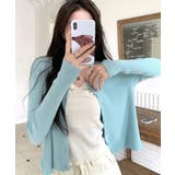 ラウンドネックリブカーディガン リブ編み ノーカラー | Riff | 詳細画像6 