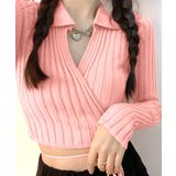 カシュクールニット ショート丈 スキッパー襟 | Riff | 詳細画像16 