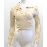 カシュクールニット ショート丈 スキッパー襟 | Riff | 詳細画像20 