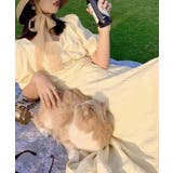 背中あきロングワンピース フレアワンピース ミモレ丈 | Riff | 詳細画像11