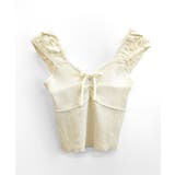 ビスチェ風リブニットトップス タンクトップ リボン | Riff | 詳細画像17 