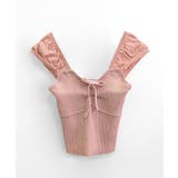 ビスチェ風リブニットトップス タンクトップ リボン | Riff | 詳細画像18 