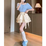 リボンティアードミニスカート インパン付き ショート丈スカート | Riff | 詳細画像21 