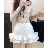 ハイウエスト裾フリルミニスカート インナーパンツ付き スカパン | Riff | 詳細画像19 