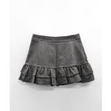 ハイウエスト裾フリルミニスカート インナーパンツ付き スカパン | Riff | 詳細画像23 