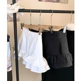 ハイウエスト裾フリルミニスカート インナーパンツ付き スカパン | Riff | 詳細画像4 